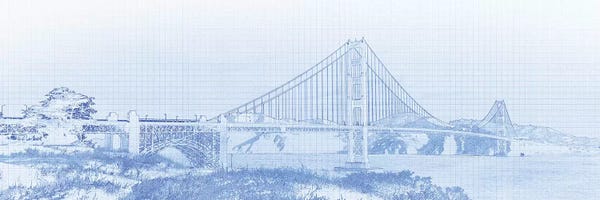 Golden Gate Bridge: Golden Gate Bridge, San Francisco, San Francisco County, California, USA by Panoramic Images