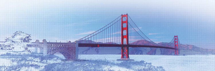 Golden Gate Bridge, San Francisco, San Francisco County, California, USA, Color by Panoramic Images wall art
