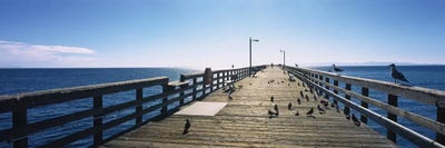 Goleta Beach Pier, Goleta, California, USA by Panoramic Images canvas print