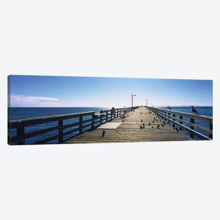 Goleta Beach Pier, Goleta, California, USA Canvas Print #PIM14670} by Panoramic Images Canvas Artwork