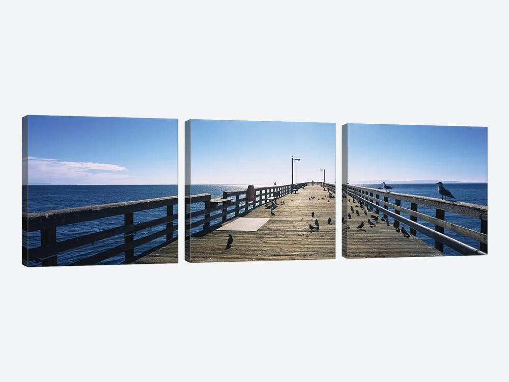 Goleta Beach Pier, Goleta, California, USA by Panoramic Images 3-piece Art Print