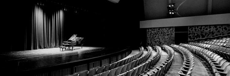 Grand Piano On A Concert Hall Stage, University Of Hawaii, Hilo, Hawaii, USA I