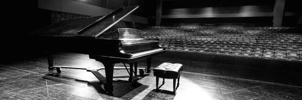 Grand Piano On A Concert Hall Stage II, University Of Hawaii, Hilo, Hawaii, USA