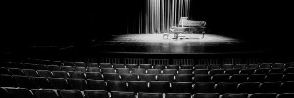 Grand Piano On A Concert Hall Stage IV, University Of Hawaii, Hilo, Hawaii, USA