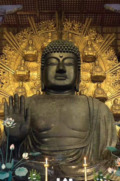 Buddhism: Great Buddha Statue In Todaiji Temple, Nara Prefecture, Japan by Panoramic Images
