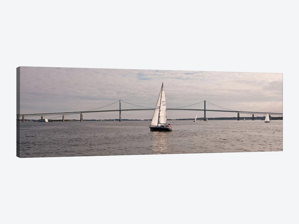 Gryphon Swan 44 Yacht Sailing In Regatta, Newport, Rhode Island, USA by Panoramic Images 1-piece Canvas Art Print