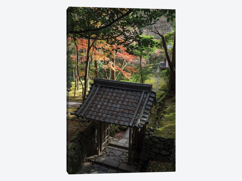 High Angle View Of Entrance Gate At Saihoji Temple, Kyoti Prefecture, Japan by Panoramic Images 1-piece Canvas Art Print