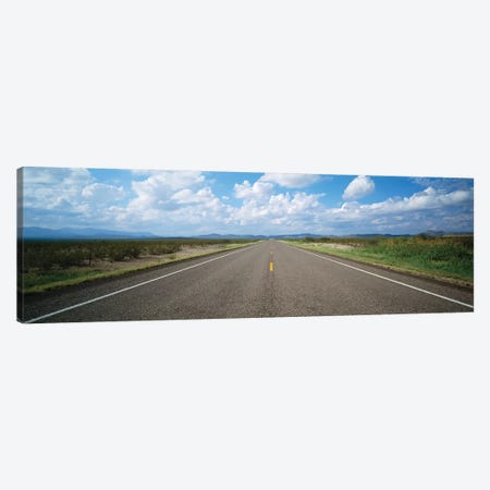 Highway Passing Through A Landscape, Texas, USA Canvas Print #PIM14689} by Panoramic Images Canvas Art Print