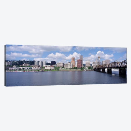 USAOregon, Portland, Willamette River Canvas Print #PIM1468} by Panoramic Images Art Print