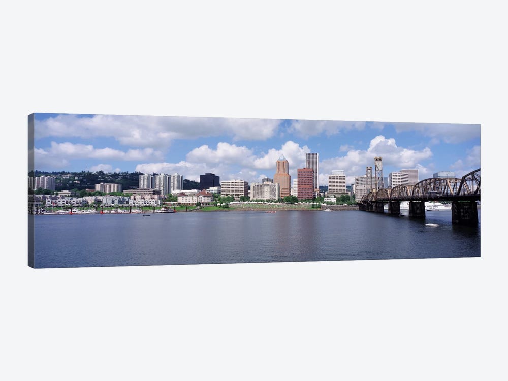 USAOregon, Portland, Willamette River by Panoramic Images 1-piece Canvas Art Print