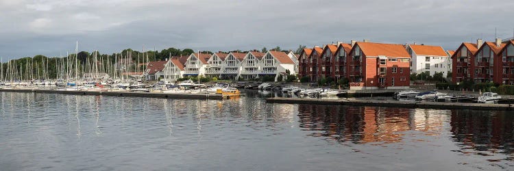 Houses At The Waterfront, Grasholmen, Stavanger, Rogaland County, Norway by Panoramic Images canvas print