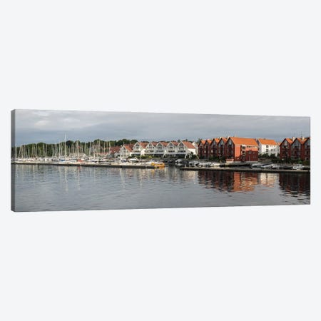 Houses At The Waterfront, Grasholmen, Stavanger, Rogaland County, Norway Canvas Print #PIM14696} by Panoramic Images Canvas Art Print