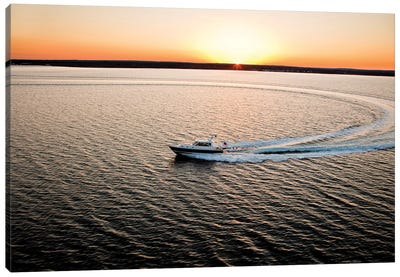 Hunt 52 Yacht At Sea, Newport, Rhode Island, USA I Canvas Art Print - Action Shot Photography