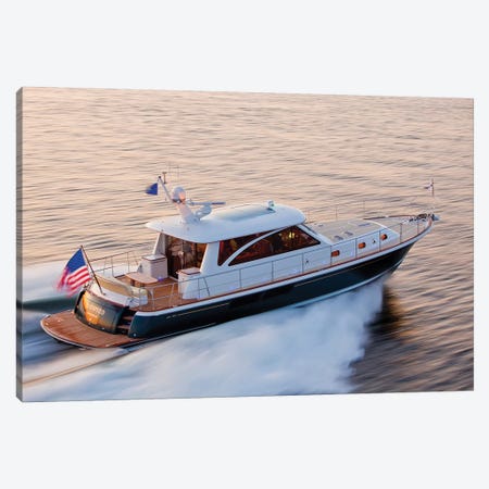 Hunt 52 Yacht At Sea, Newport, Rhode Island, USA IV Canvas Print #PIM14701} by Panoramic Images Canvas Wall Art