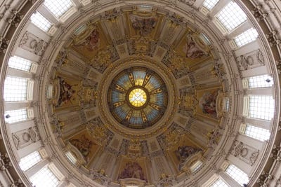 Interior Of Dome Of Berlin Cathedral, Berlin, Germany by Panoramic Images canvas print
