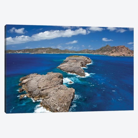 Islands At Saint Barthélemy, Caribbean Sea Canvas Print #PIM14706} by Panoramic Images Art Print