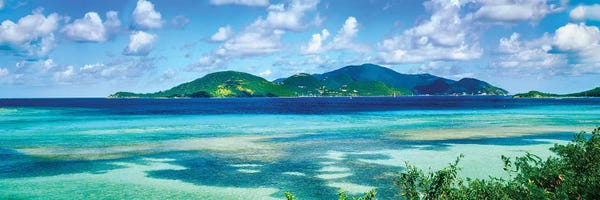 Tropical Beaches: Islands In The Sea, Leinster Bay, U.S. Virgin Islands by Panoramic Images
