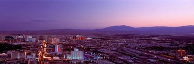 USANevada, Las Vegas, sunset by Panoramic Images multi panel art