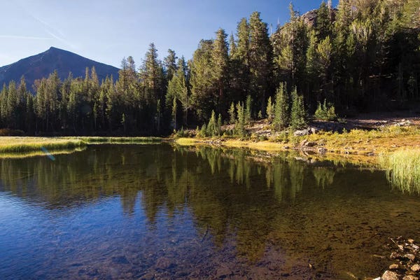 Lake With Mountain Range In The Background, Virginia Lakes, Bishop Creek Canyon, California, USA