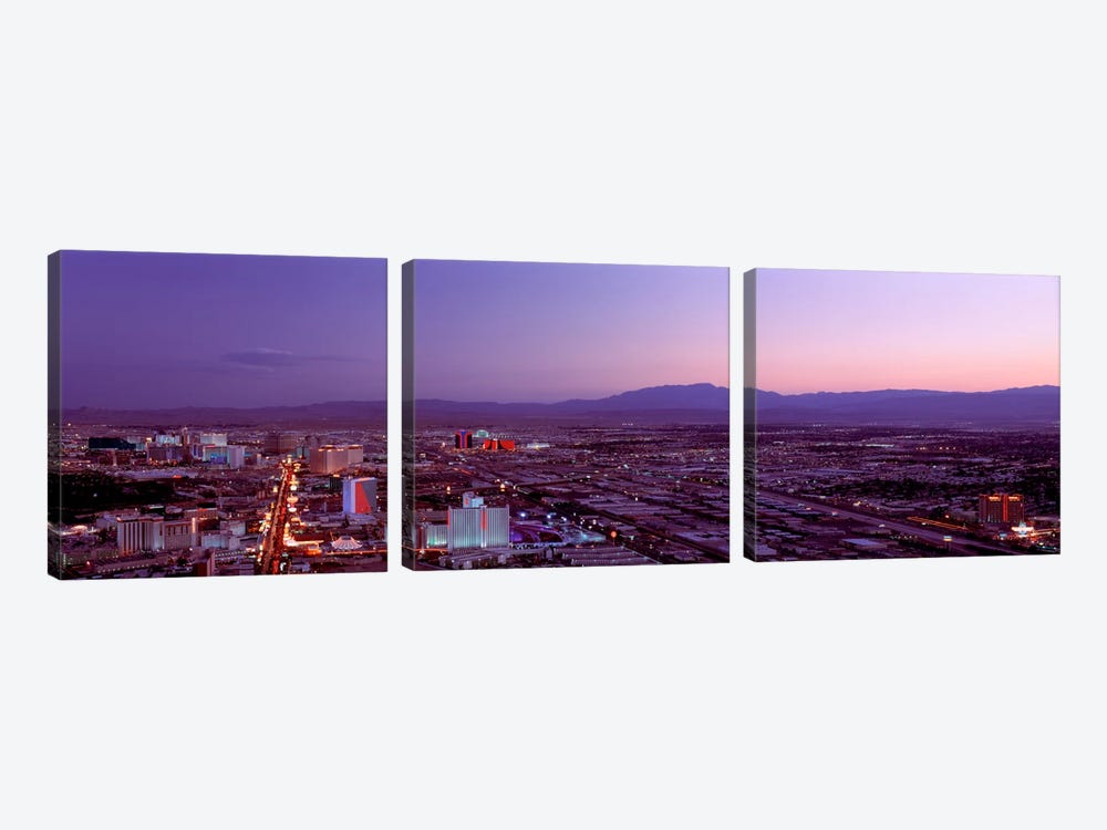 USANevada, Las Vegas, sunset by Panoramic Images 3-piece Art Print