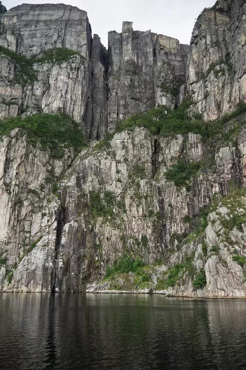 Low Angle View Of Cliff, Preikestolen, Hogsfjord, Forsand, Norway