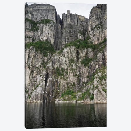 Low Angle View Of Cliff, Preikestolen, Hogsfjord, Forsand, Norway Canvas Print #PIM14726} by Panoramic Images Art Print