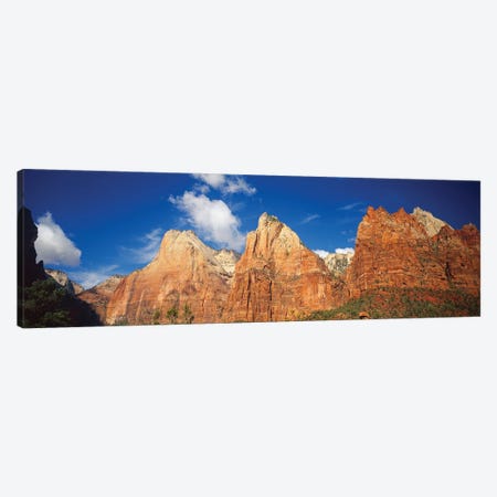 Low Angle View Of Mountains, Zion National Park, Utah, USA Canvas Print #PIM14729} by Panoramic Images Canvas Art