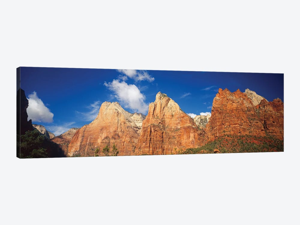 Low Angle View Of Mountains, Zion National Park, Utah, USA by Panoramic Images 1-piece Canvas Art