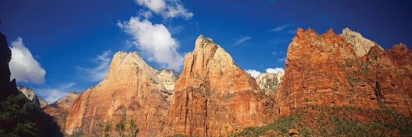 Zion National Park: Low Angle View Of Mountains, Zion National Park, Utah, USA by Panoramic Images