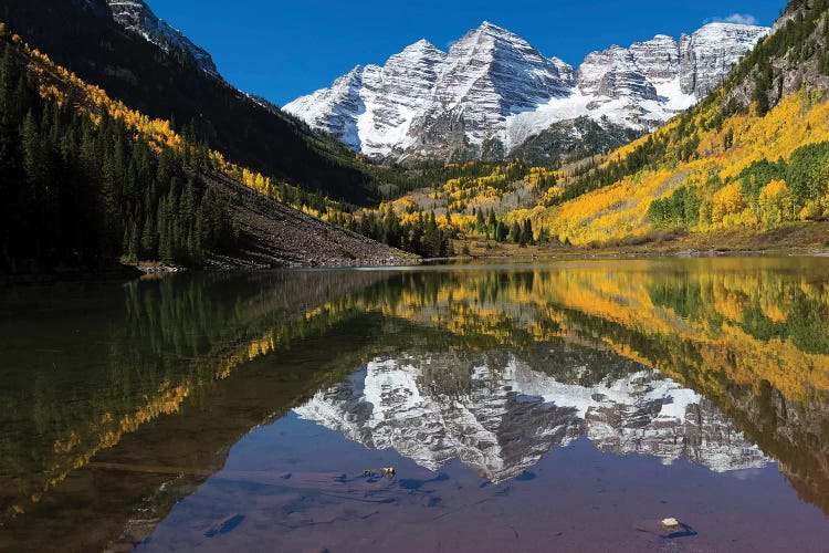 Maroon Lake, Maroon Bells, Maroon Creek Valley, Aspen, Pitkin County, Colorado, USA II