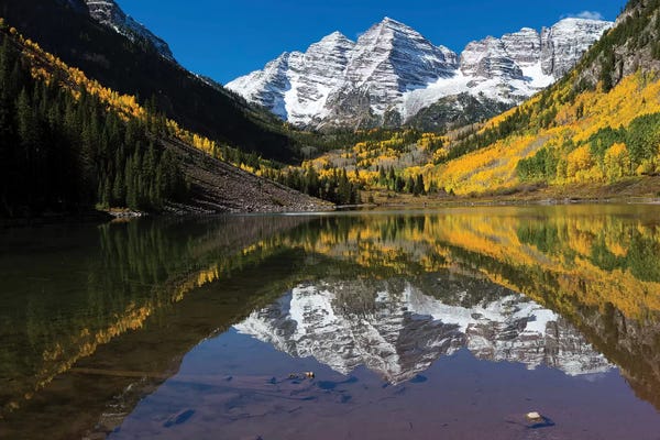 Maroon Lake II, Maroon Bells, Maroon Creek Valley, Aspen, Pitkin County, Colorado, USA