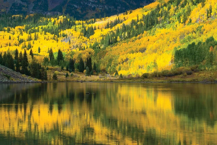 Maroon Lake, Maroon Bells, Maroon Creek Valley, Aspen, Pitkin County, Colorado, USA III