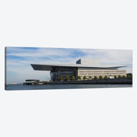 Modern Building At The Waterfront, Copenhagen Opera House, Holmen, Copenhagen, Denmark Canvas Print #PIM14747} by Panoramic Images Canvas Art Print
