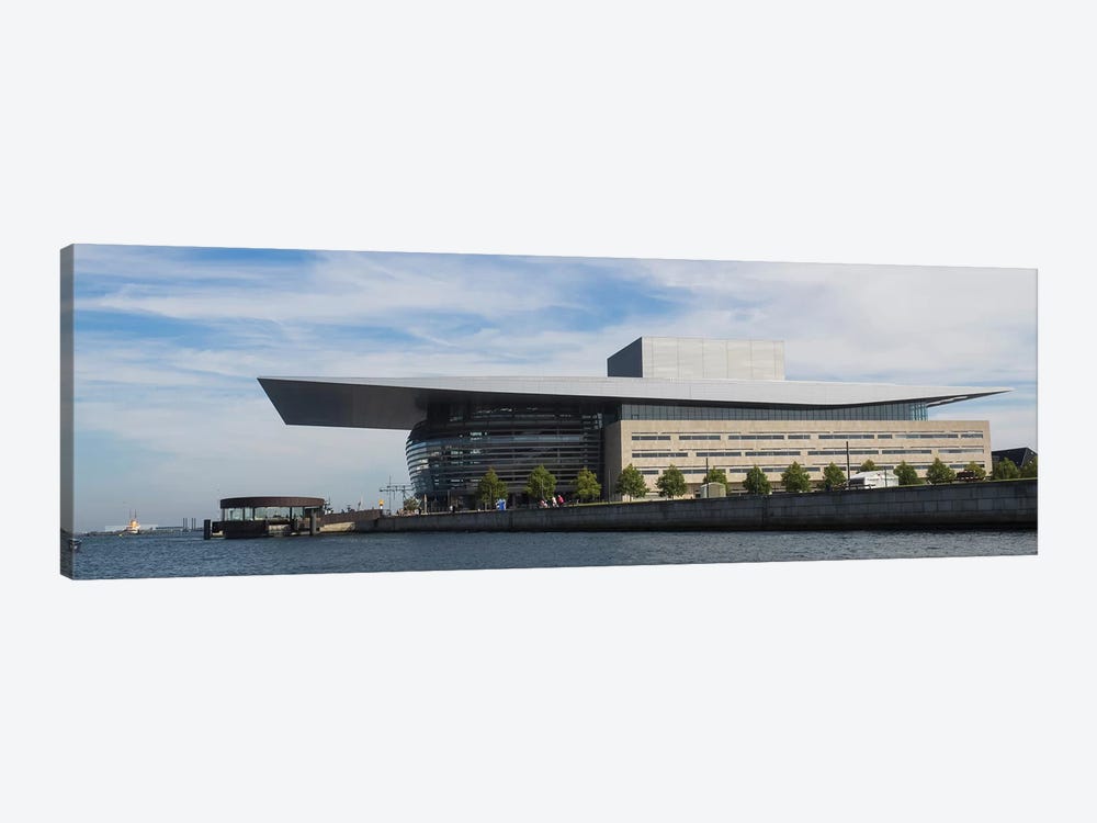 Modern Building At The Waterfront, Copenhagen Opera House, Holmen, Copenhagen, Denmark 1-piece Canvas Art