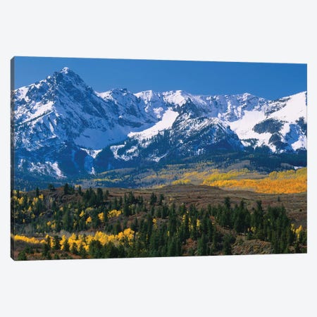 Mountains Covered In Snow, Sneffels Range, Colorado, USA Canvas Print #PIM14751} by Panoramic Images Art Print