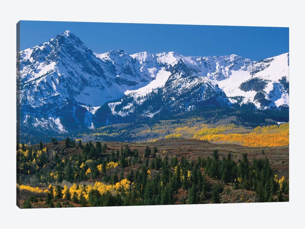 Mountains Covered In Snow, Sneffels Range, Colorado, USA by Panoramic Images 1-piece Canvas Art Print
