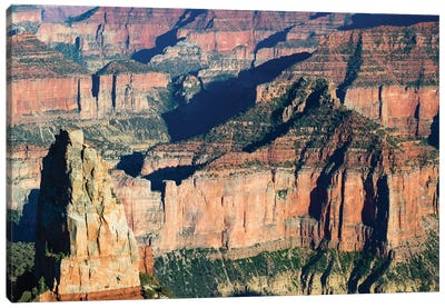 North And South Rims, Grand Canyon National Park, Arizona, USA I Canvas Art Print - Desert Art