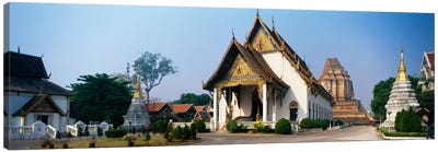 Wat Chedi Luang Chiang Mai Thailand Canvas Art Print - Panoramic Photography