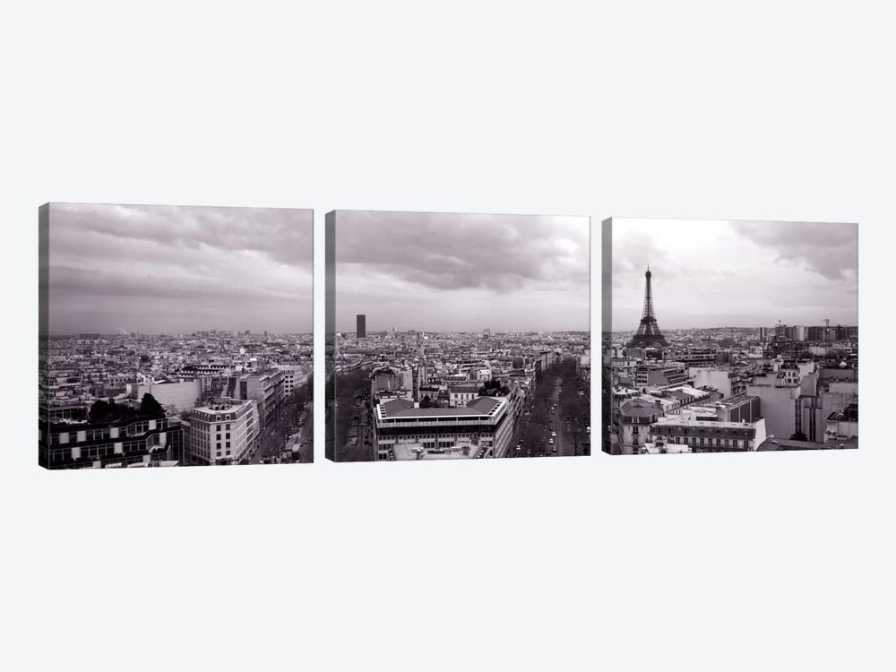  Eiffel Tower, Paris, France  by Panoramic Images 3-piece Canvas Art Print