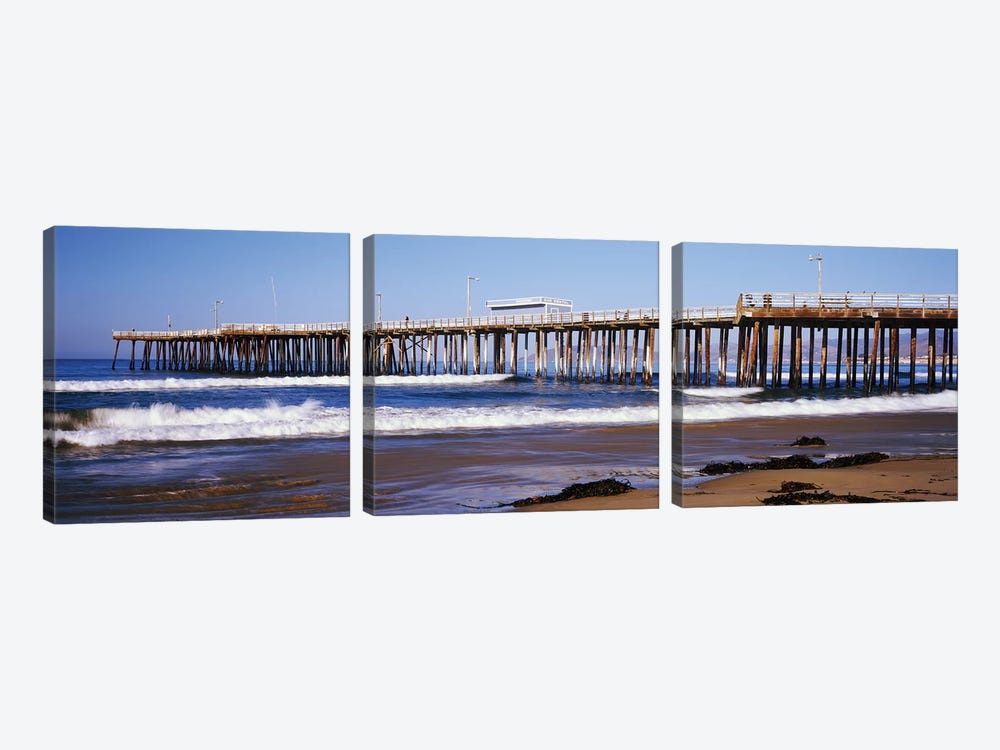 Pismo Pier, Pismo Beach, San Luis Obispo County, California, USA by Panoramic Images 3-piece Art Print