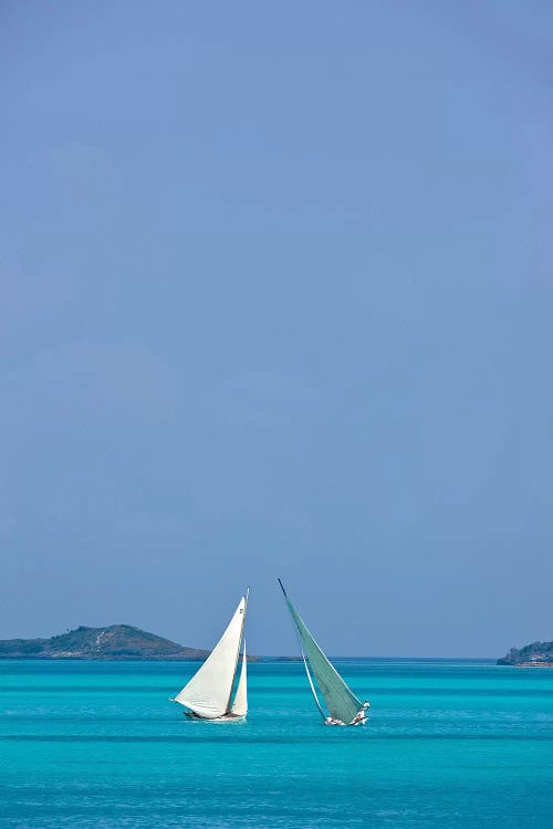 Racing Sloop At The Annual National Family Island Regatta, Georgetown, Great Exuma Island, Bahamas I by Panoramic Images wall art