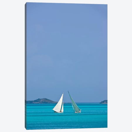 Racing Sloop At The Annual National Family Island Regatta, Georgetown, Great Exuma Island, Bahamas I Canvas Print #PIM14799} by Panoramic Images Canvas Print
