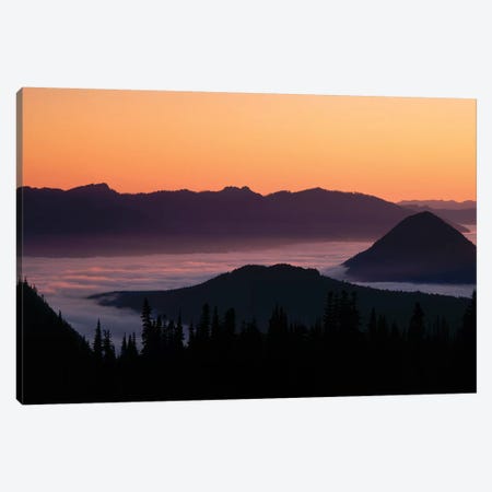 Foggy Mountainscape, Mount Rainier National Park, Washington, USA Canvas Print #PIM147} by Panoramic Images Canvas Wall Art