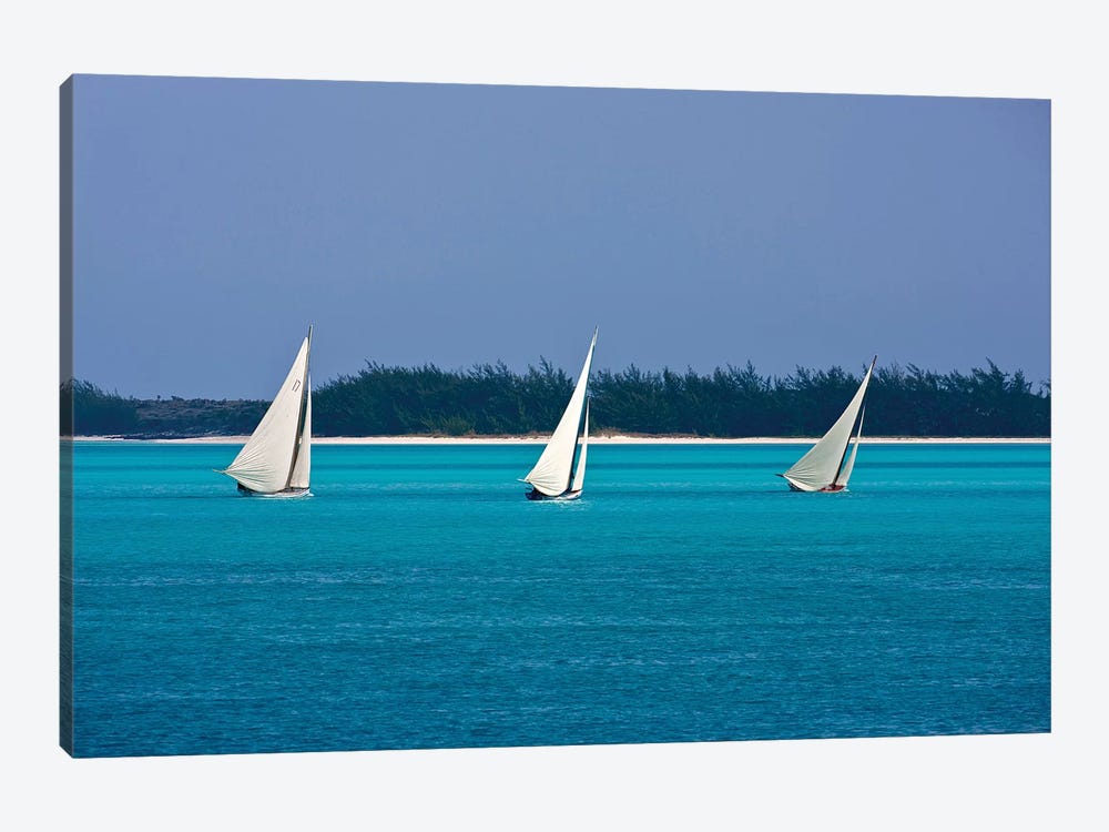Racing Sloop At The Annual National Family Island Regatta, Georgetown, Great Exuma Island, Bahamas II by Panoramic Images 1-piece Canvas Art Print