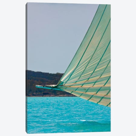Racing Sloop At The Annual National Family Island Regatta, Georgetown, Great Exuma Island, Bahamas III Canvas Print #PIM14801} by Panoramic Images Canvas Print