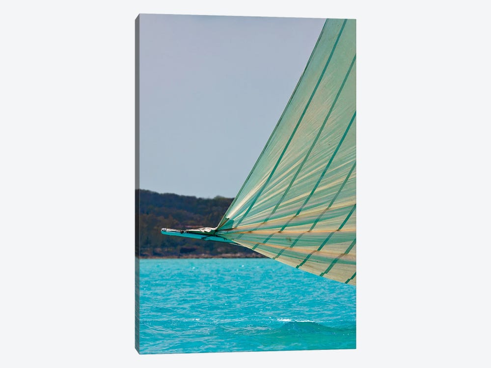 Racing Sloop At The Annual National Family Island Regatta, Georgetown, Great Exuma Island, Bahamas III by Panoramic Images 1-piece Canvas Wall Art