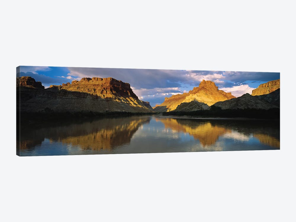 Reflection Of Cliffs In River, Canyonlands National Park, Colorado River, Utah, USA by Panoramic Images 1-piece Canvas Wall Art