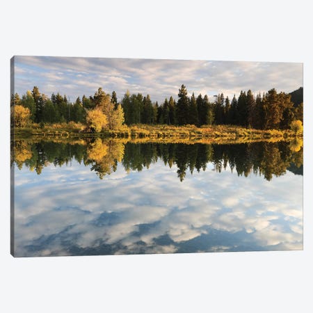 Reflection Of Clouds On Water, Teton Range, Grand Teton National Park, Wyoming, USA Canvas Print #PIM14815} by Panoramic Images Canvas Print