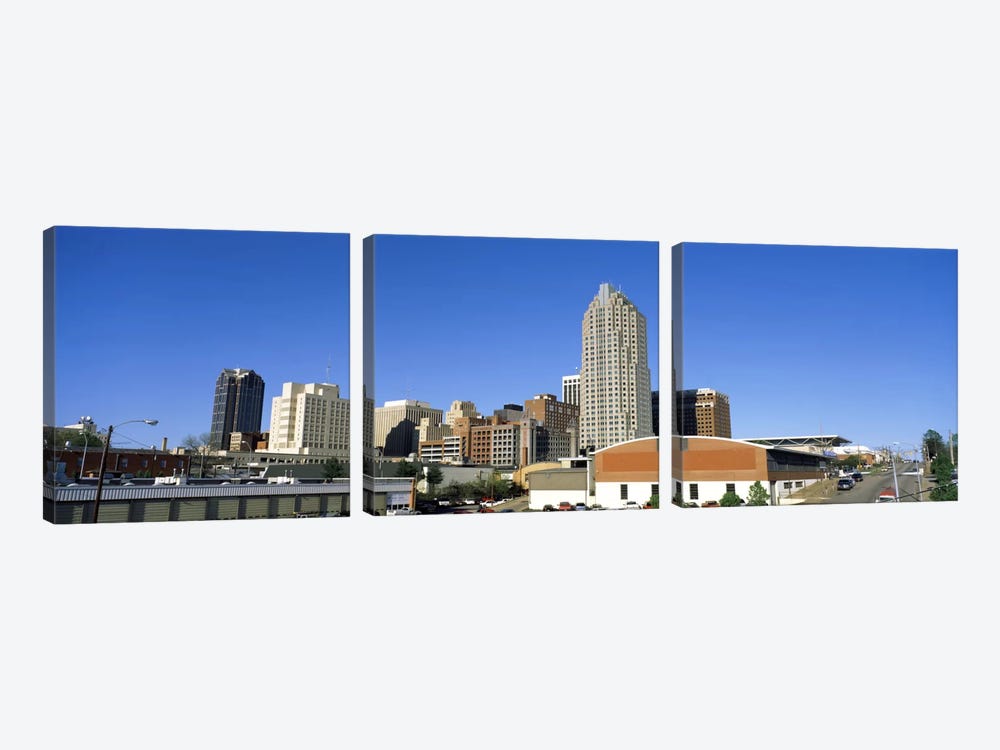 Dowtown Skyline, Raleigh, Wake County, North Carolina, USA by Panoramic Images 3-piece Canvas Wall Art