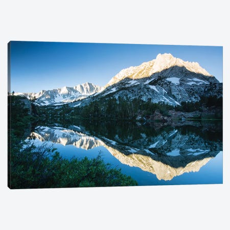 Reflection Of Mountain In A River, Eastern Sierra, Sierra Nevada, California, USA II Canvas Print #PIM14820} by Panoramic Images Canvas Art Print